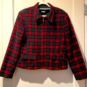 Harris Wallace wool plaid jacket XL